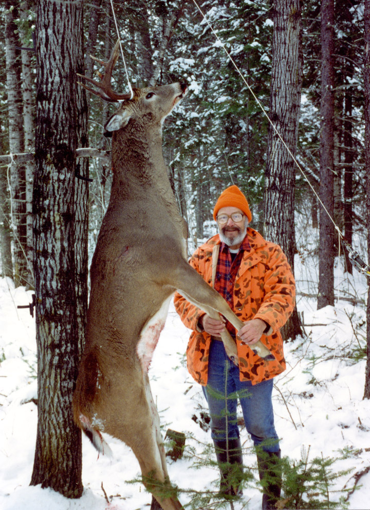 Doc a 300 plus pound buck. (1993, 8-pointer)