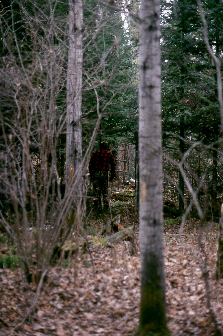 Doc making a stand site approach trail.